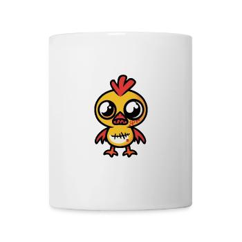 Huhn Halloween Comic Zombie - Tasse - Weiß - Vorne