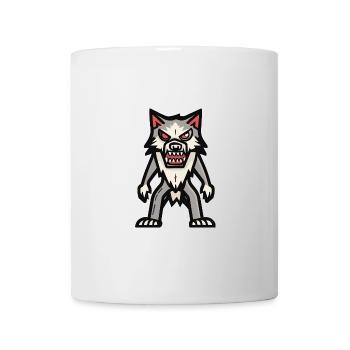Wolf Halloween Comic - Tasse - Weiß - Vorne