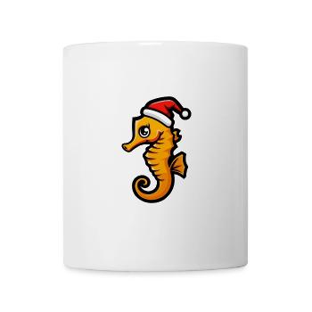 Seepferd Weihnachten - Tasse - Weiß - Vorne