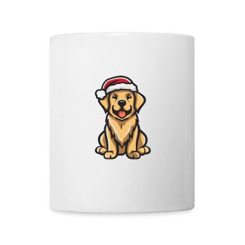 Golden Retriever Hund Weihnachten Lustig - Tasse - Weiß - Vorne