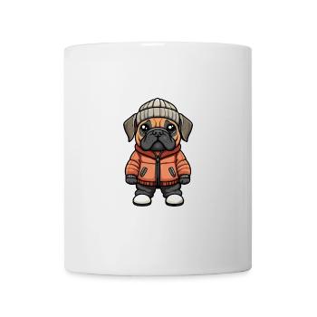 Bullmastiff Chien Hiver - Mug blanc - blanc - Devant