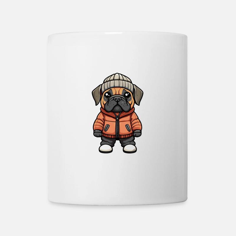 Bullmastiff Hund Winter - Tasse - Weiß