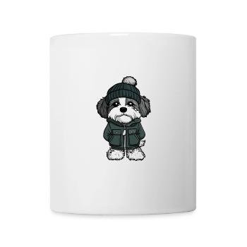 Chien Havanais Hiver - Mug blanc - blanc - Devant