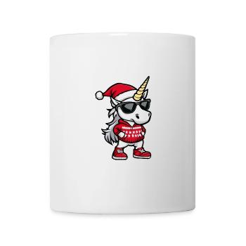Licorne Noël moche Noël - Mug blanc - blanc - Devant