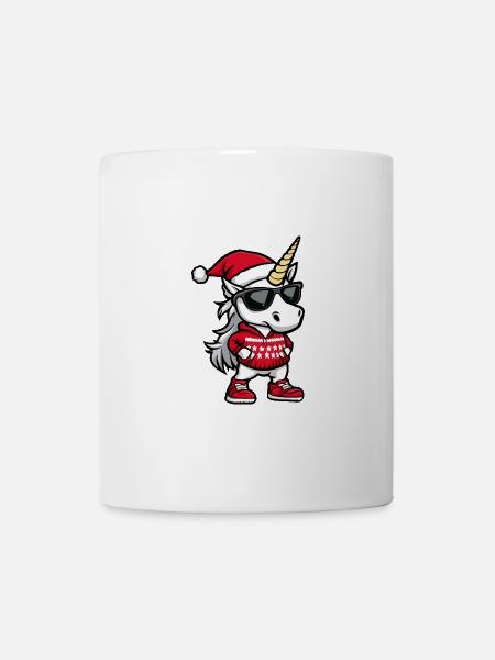 Licorne Noël moche Noël - Mug blanc - blanc