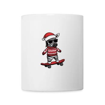Zebra Weihnachten Lustig - Tasse - Weiß - Vorne