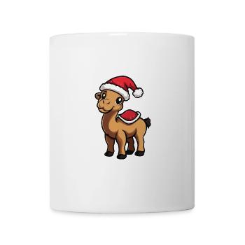 Chameau Noël mignon - Mug blanc - blanc - Devant