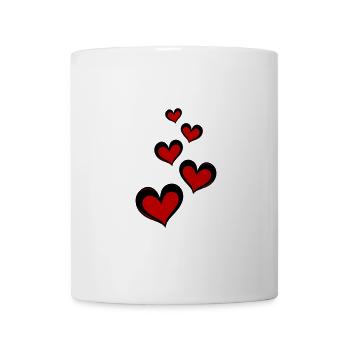 Herzen Liebe Symbol - Tasse - Weiß - Vorne