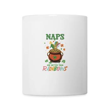 Nickerchen am St. Patricks Day sind besser als Regenbögen - Tasse - Weiß - Vorne