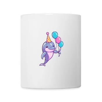 Delfin Geburtstag Baby - Tasse - Weiß - Vorne