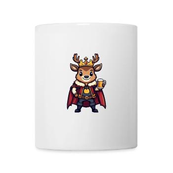 Hirsch Bier Lustig - Tasse - Weiß - Vorne