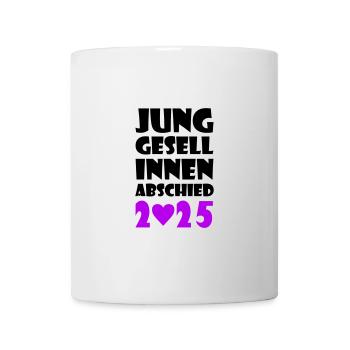 Junggesellinnen Abschied Herz 2025 - Tasse - Weiß - Vorne