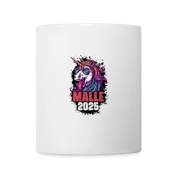 Malle 2025 Einhorn - Tasse - Weiß - Vorne