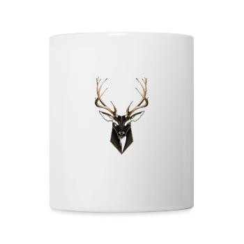 Minimalistischer Hirsch - Tasse - Weiß - Vorne