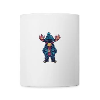 Orignal d’hiver - Mug blanc - blanc - Devant