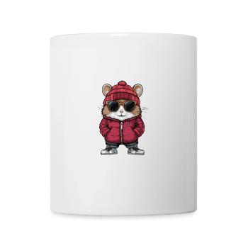 Hamster Winter Comic - Tasse - Weiß - Vorne