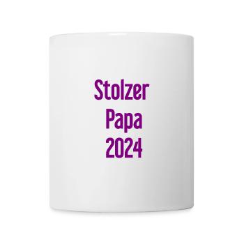 Proud Dad 2024 – for new fathers - Mug - white - Front