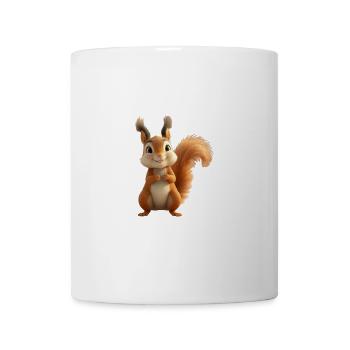 Ecureuil effet cartoon - Mug blanc - blanc - Devant