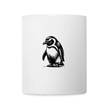 Cunning Clever Kids Pingouin Style de tatouage - Mug blanc - blanc - Devant