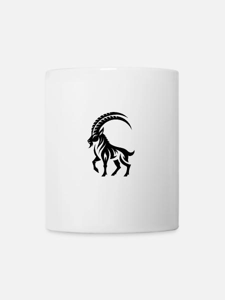Sternzeichen Tattoo Stolzer Steinbock - Tasse - Weiß