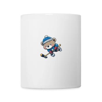 Ice Hockey Bear: The strongest ice hockey player on - Mug - white - Front