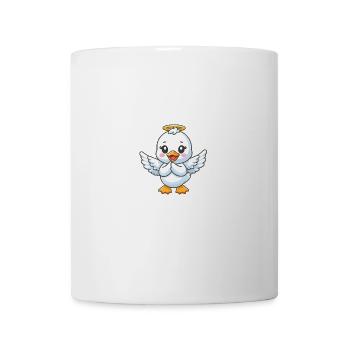 Süße Ente Cartoon Engelsflügel Heiligenschein - Tasse - Weiß - Vorne