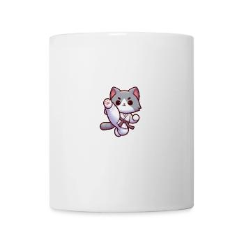 Chat Karaté Kick Arts Martiaux Arts Martiaux - Mug blanc - blanc - Devant