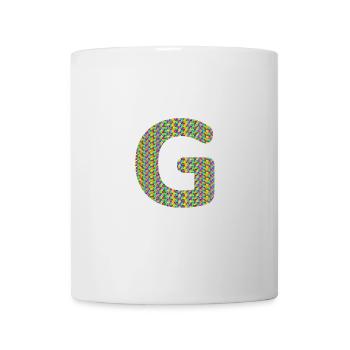 Coeur coloré G Design - Unique et élégant ! - Mug blanc - blanc - Devant