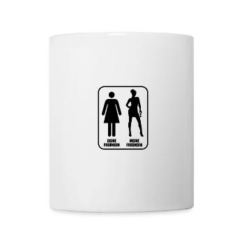Deine Freundin - meine Freundin, Vergleich - Tasse - Weiß - Vorne