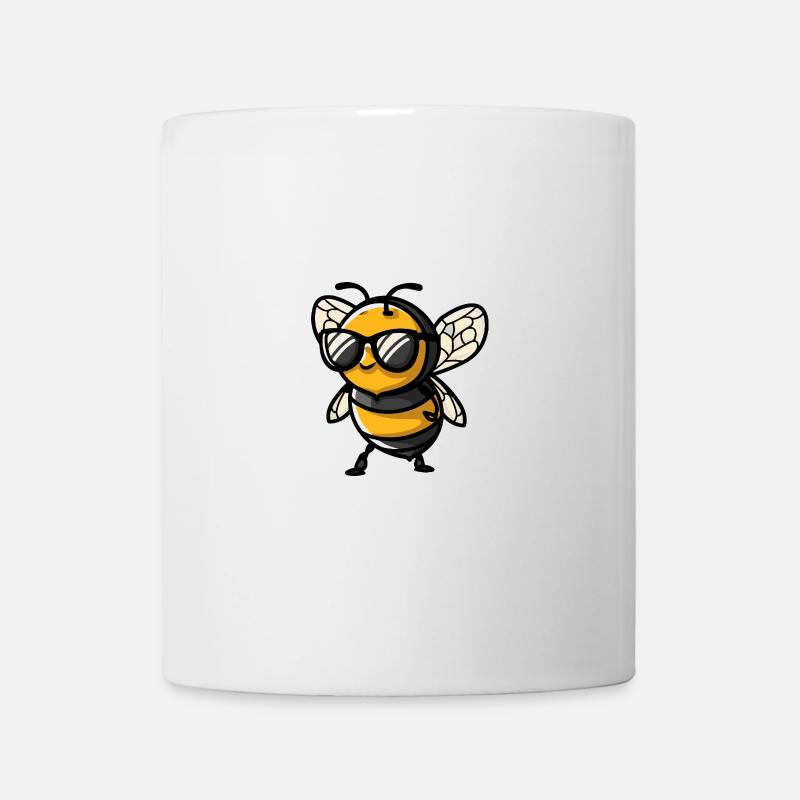 Biene Cool Tier - Tasse - Weiß