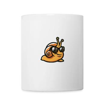 Escargot Cool Animal - Mug blanc - blanc - Devant
