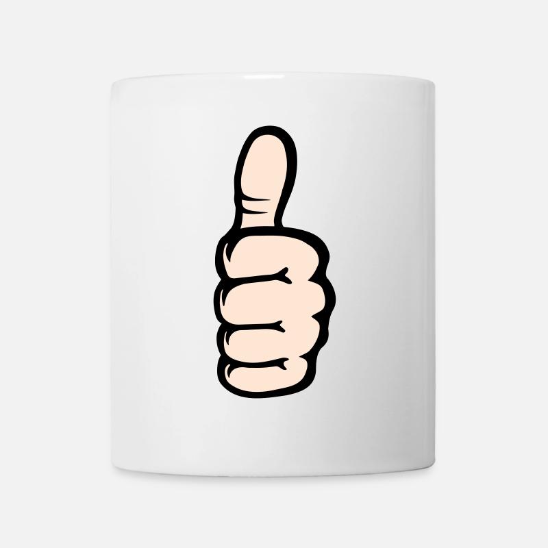 Alles klar OK Hand Symbol - Tasse - Weiß