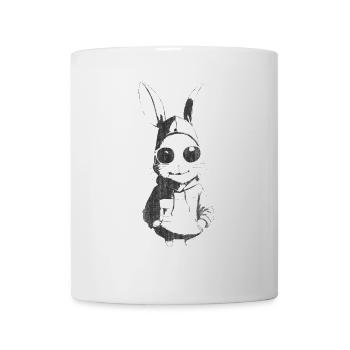 Lapin Cheeky Lapin de Pâques rétro - Mug blanc - blanc - Devant