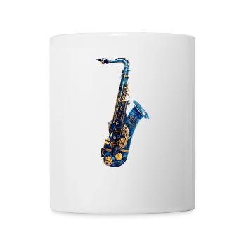 Saxophone Poisson - Mug blanc - blanc - Devant