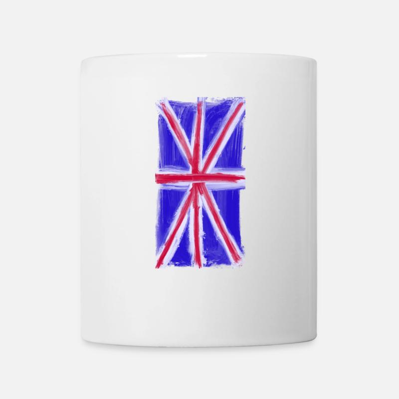Britische Flagge - Tasse - Weiß