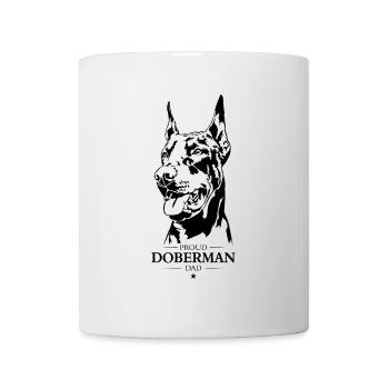 Doberman Papa Chien Chien Doberman Wilsigns - Mug blanc - blanc - Devant