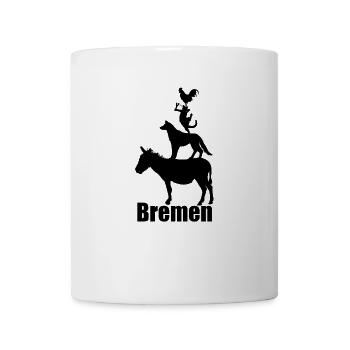 Musiciens de la ville de Brême - Mug blanc - blanc - Devant