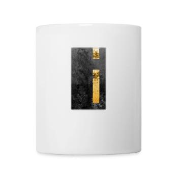 Background with yellow line of a road - Mug - white - Front