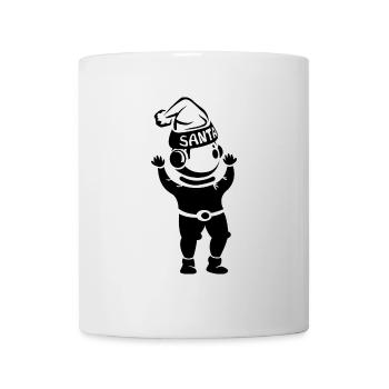Astronaute Père Noël Symbole Logo icône Graphique - Mug blanc - blanc - Devant