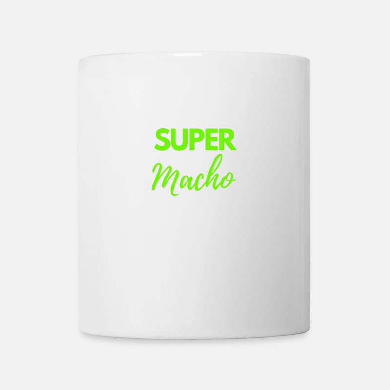 SUPER Macho - Mug blanc - blanc