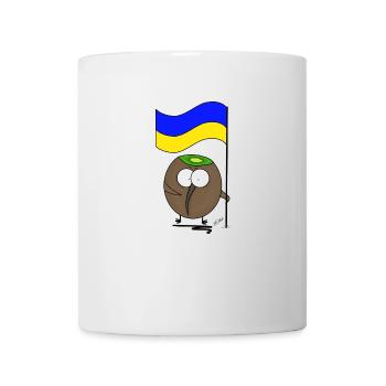 Beaked fruit Solidarity with Ukraine - Mug - white - Front