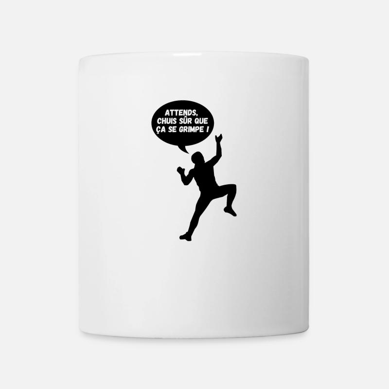 Design drôle escalade - Mug blanc - blanc