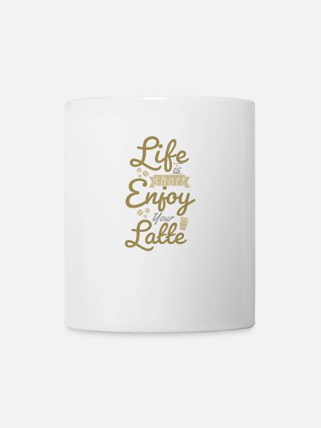 La vie est courte. Profitez de votre - Mug blanc - blanc