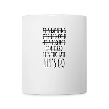 Exercice de motivation No-Excuse Workout-Buddy - Mug blanc - blanc - Devant