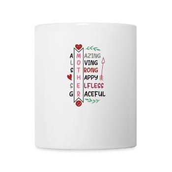 Incroyable, aimant, fort, heureux, altruiste - Mug blanc - blanc - Devant