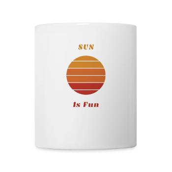 Le soleil, c’est amusant - Mug blanc - blanc - Devant