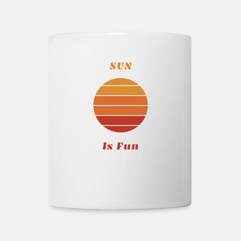 Le soleil, c’est amusant - Mug blanc - blanc