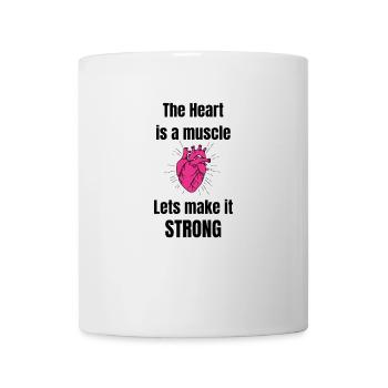 The heart is a muscle! - Mug - white - Front