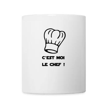 C'est moi le chef ! Toque de cuisinier - Mug blanc - blanc - Devant