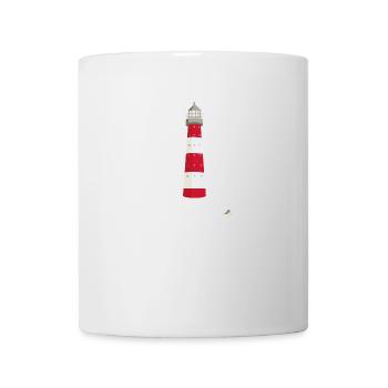 North Sea Lighthouse Möwe Föhr Amrum Sylt - Mug - white - Front